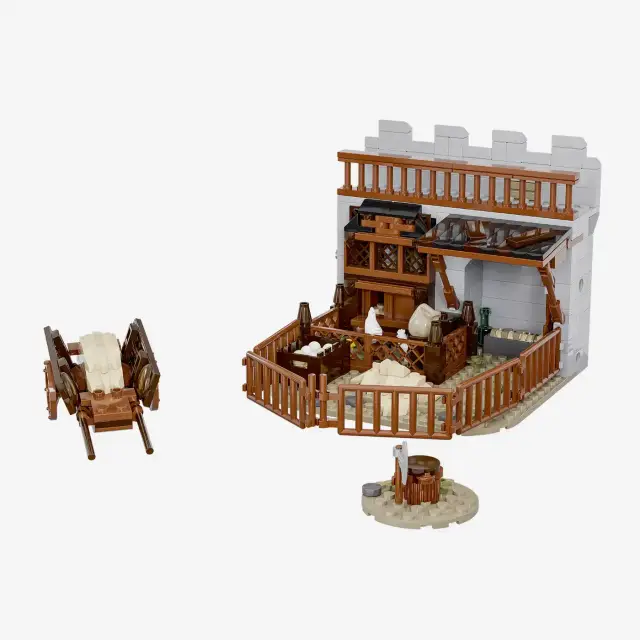 BlueBrixx® Burg Bärenfels - Tierkäfige und Gehege