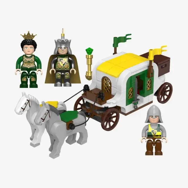 BlueBrixx® Burg Bärenfels - Kutsche des Burgherren