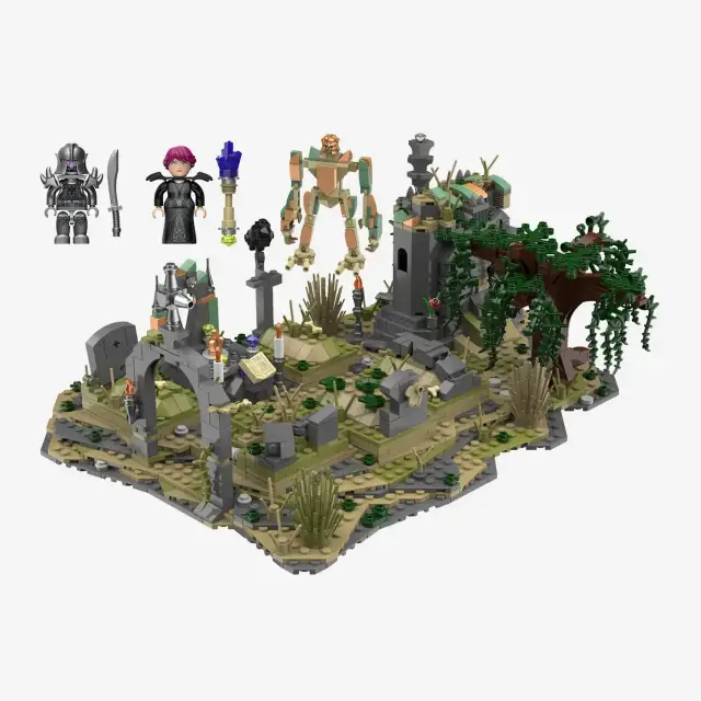 BlueBrixx® Festung Rabenstein - Gräberfeld