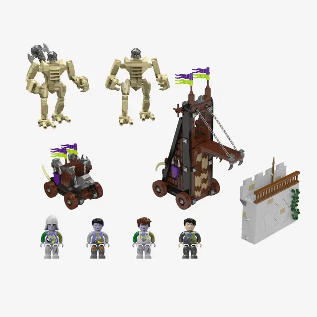 BlueBrixx® Festung Rabenstein - Belagerungsmaschinen