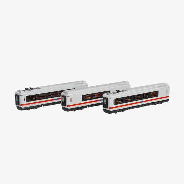 BlueBrixx® Highspeed Passenger Car 3 in 1 first class, bistro, family car