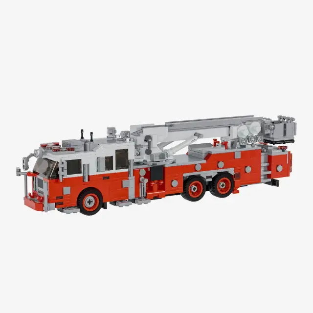 BlueBrixx® Seagrave Aerial Scope rot/weiß