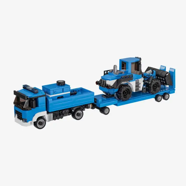 BlueBrixx® Technisches Hilfswerk LKW mit Radlader BRmG