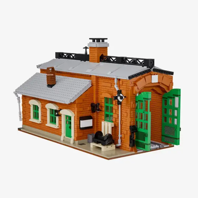 BlueBrixx® Kleiner Lokschuppen
