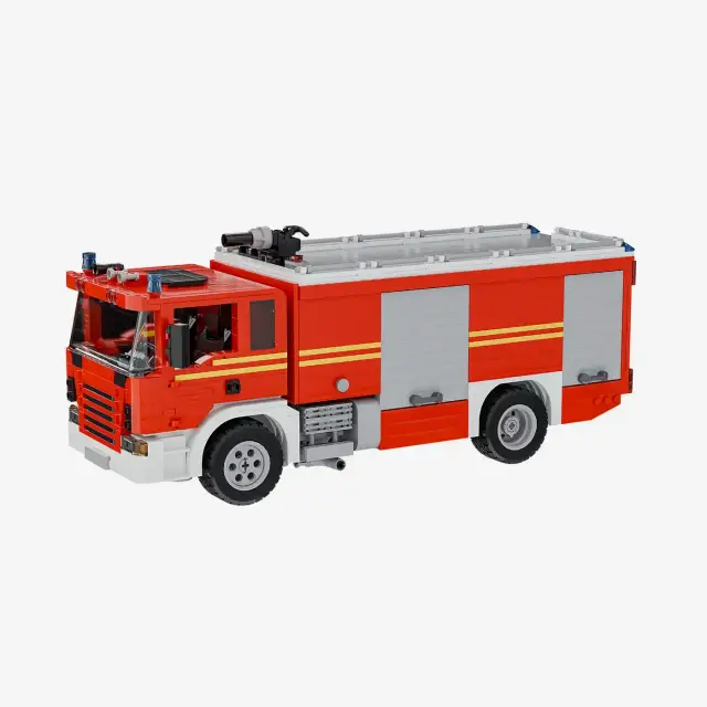 BlueBrixx® Feuerwehr Tanklöschfahrzeug