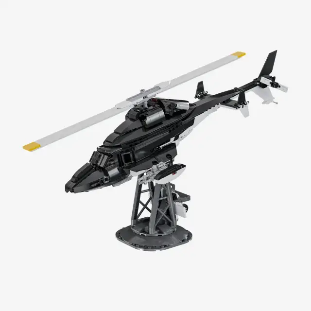 BlueBrixx® Schwarzer Hubschrauber