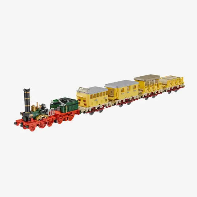 BlueBrixx® Dampflokomotive Adler mit 1.-3. Klasse-Wagen
