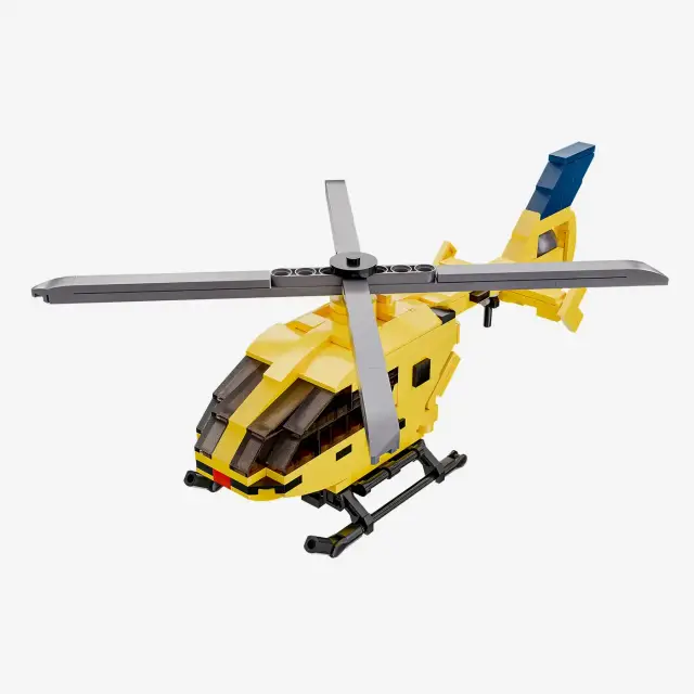 BlueBrixx® Gelber Rettungshubschrauber