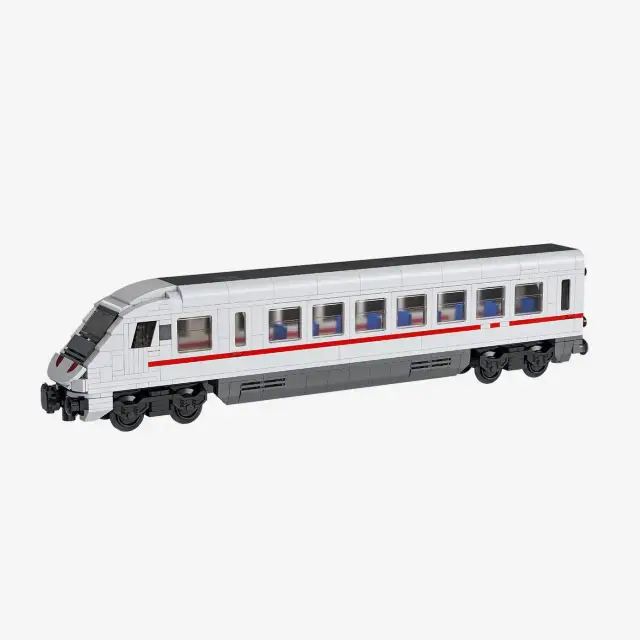BlueBrixx® Steuerwagen weiß-rot