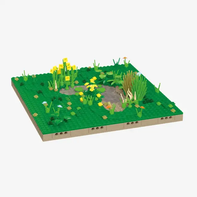 BlueBrixx® Modulares Landschaftssystem - kleiner Tümpel