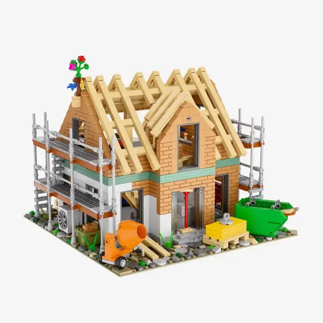 BlueBrixx® Einfamilienhaus im Rohbau