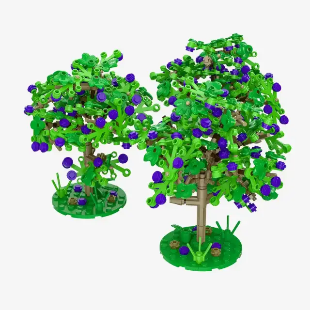 BlueBrixx® Pflaumenbäume im Sommer, 3er-Set
