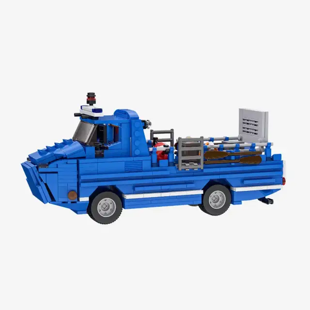 BlueBrixx® Technisches Hilfswerk Amphibienfahrzeug