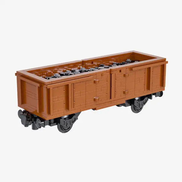 BlueBrixx® Offener Güterwagen klein