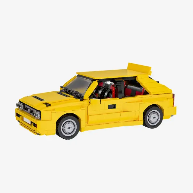 BlueBrixx® Italienischer Kompakt Sportwagen gelb