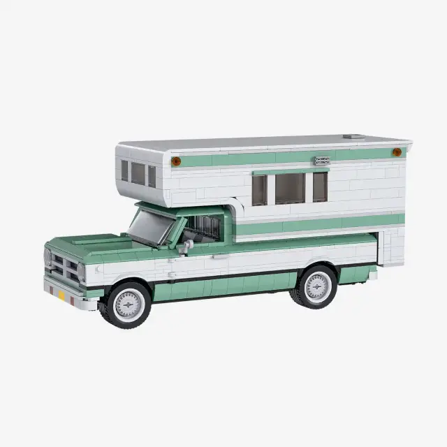 BlueBrixx® Classic Pick-Up Camper
