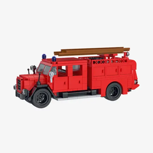 BlueBrixx® Klassischer Feuerwehr Einsatzwagen