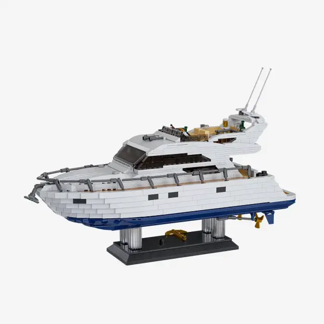 BlueBrixx® Modern small Yacht