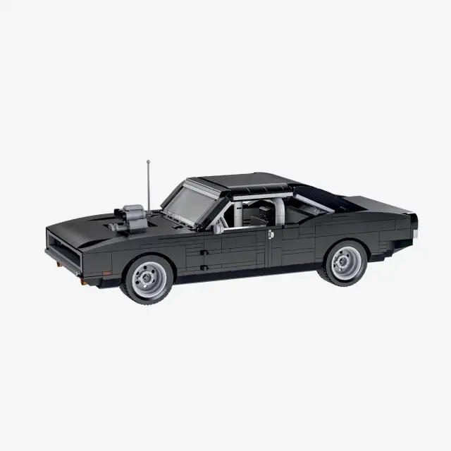BlueBrixx® Schwarzes US-Muscle-Car