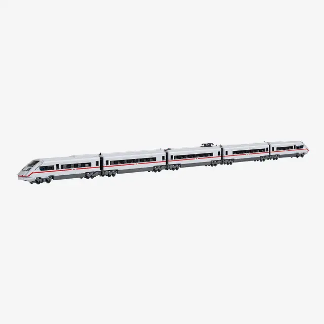 BlueBrixx® Schnellzug weiß rot