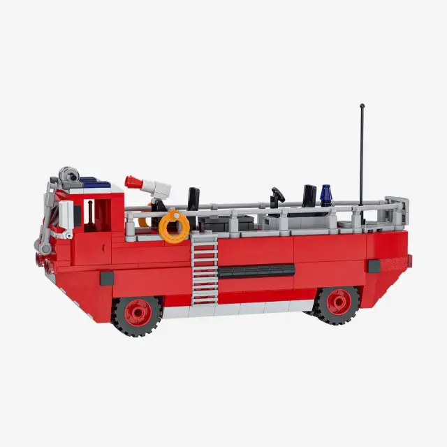 BlueBrixx® Feuerwehr Amphibisches Löschfahrzeug