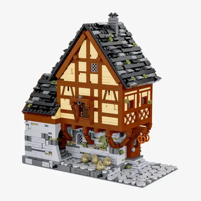 BlueBrixx® Mittelalterlicher Straßenzug - Backstube