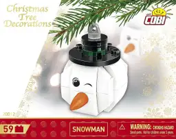 COBI Christbaumschmuck - Schneemann