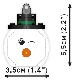 COBI Christbaumschmuck - Schneemann