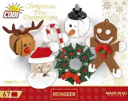 COBI Christbaumschmuck - Rentier mit der roten Nase