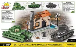 COBI Battle of Arras 1940 Matilda II vs Panzer 38