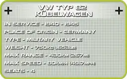 COBI VW typ 82 Kübelwagen