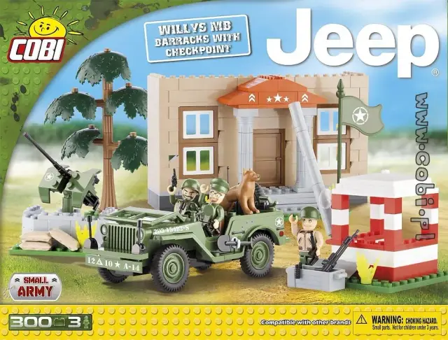 COBI® Jeep™ Willys MB Barracks with Checkpoint