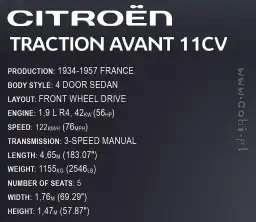 COBI Citroën™ Traction Avant 11CV 1938