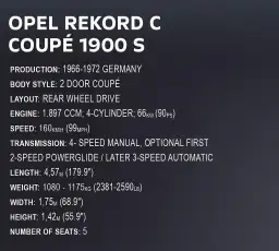 COBI Opel™ Rekord C Coupe