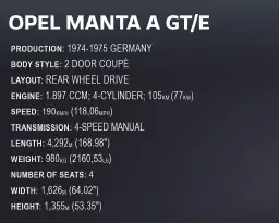 COBI Opel™ Manta A GT/E 1974