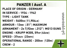 COBI Panzer I Ausf. A