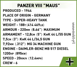 COBI Panzer VIII Maus