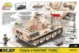 COBI PzKpfw V Panther - Pudel