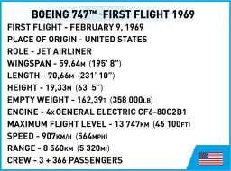 COBI Boeing™ 747 First Flight 1969