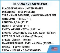 COBI Cessna™ 172 Skyhawk-Yellow