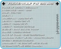 COBI Focke-Wulf Fw190 A-8