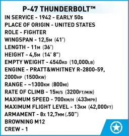 COBI P-47 Thunderbolt