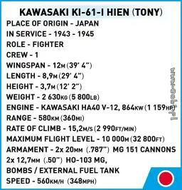 COBI Kawasaki Ki-61-I Hien 'Tony