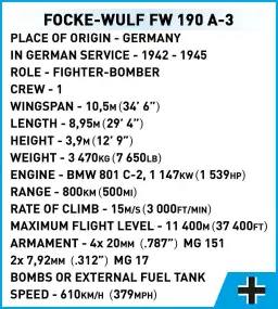 COBI Focke-Wulf FW 190-A3