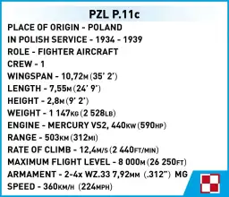 COBI PZL P.11c