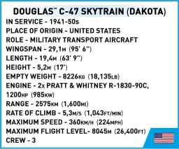 COBI Douglas C-47 Skytrain Dakota