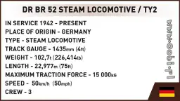 COBI DR BR 52 Steam Locomotive 2in1 - Executive Edition