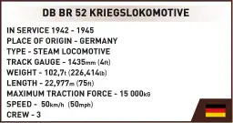 COBI Kriegslokomotive Baureihe 52