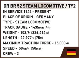 COBI DR BR 52/TY2 Steam Locomotive