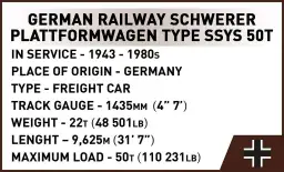 COBI Schwerer Plattformwagen Type SSYS